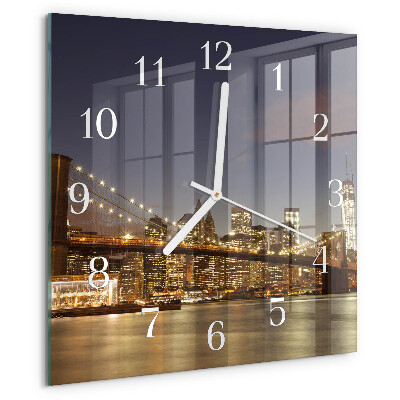Square wall clock Night Light