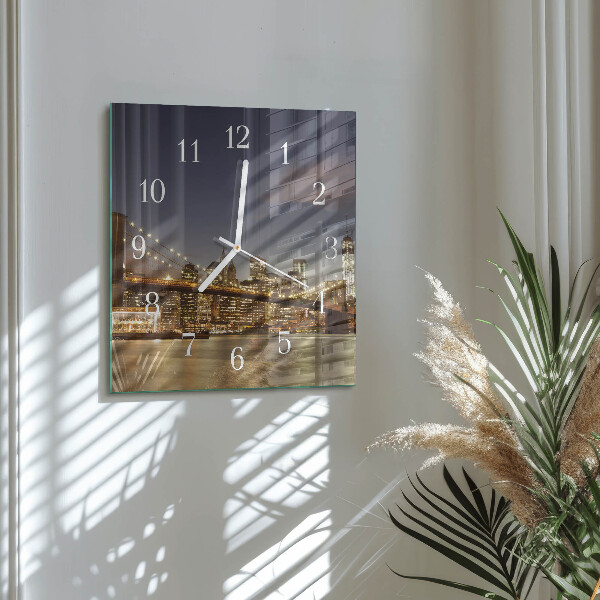 Square wall clock Night Light