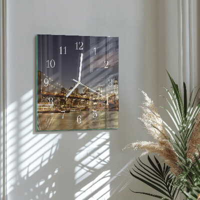 Square wall clock Night Light