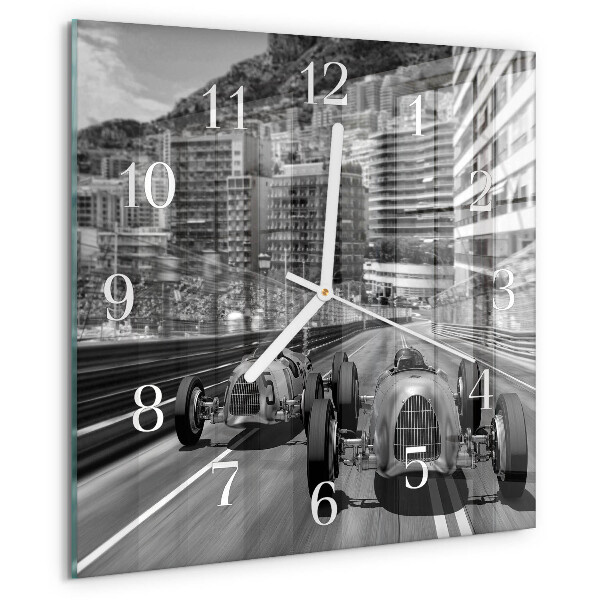Square wall clock Race Car