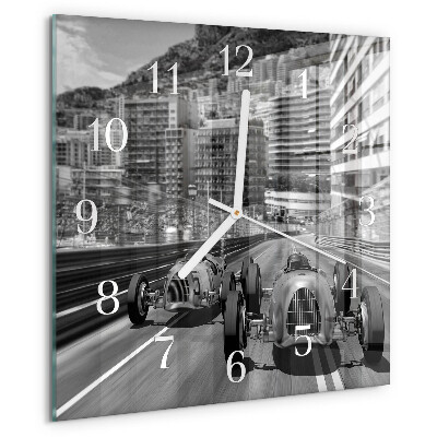 Square wall clock Race Car