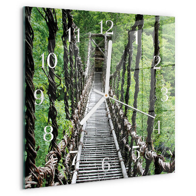 Square wall clock Suspension Bridge