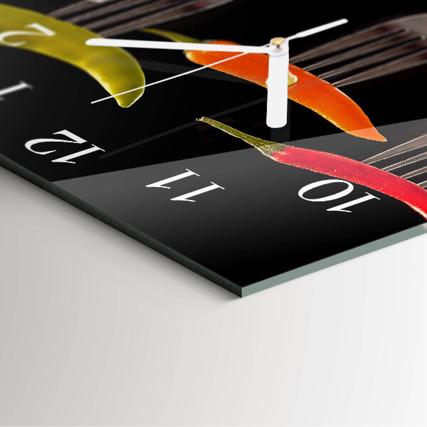 Square wall clock Fork