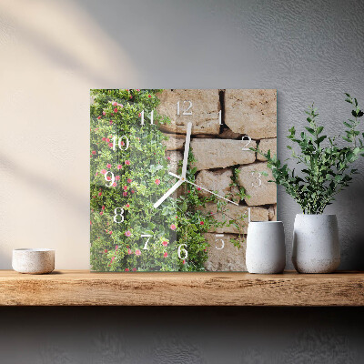 Square wall clock Nature Stones