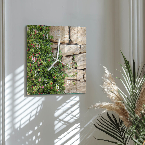 Square wall clock Nature Stones