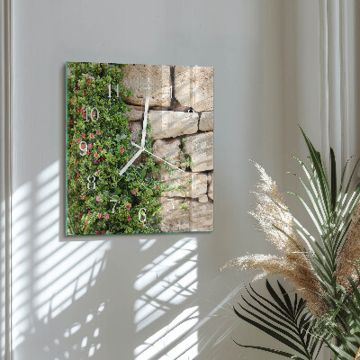 Square wall clock Nature Stones