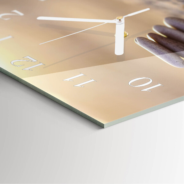 Square wall clock Stones