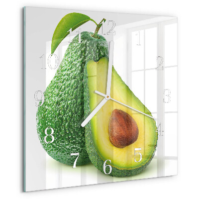 Square wall clock Avocado