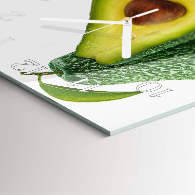 Square wall clock Avocado
