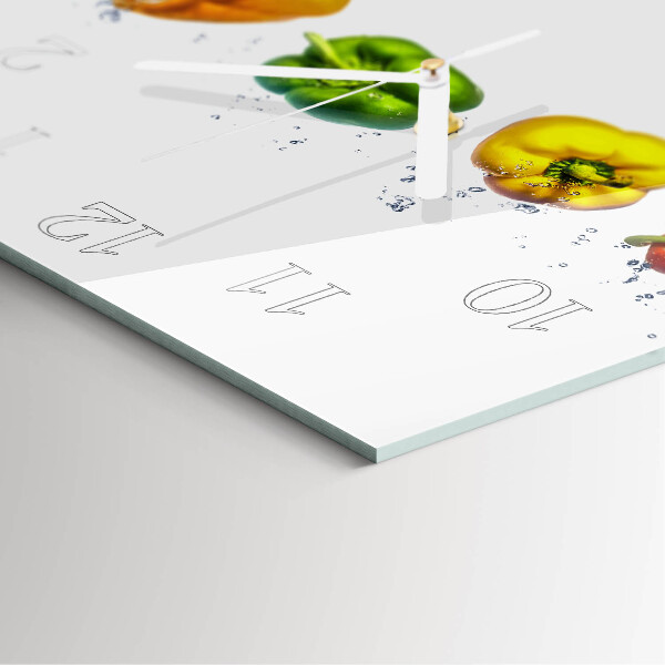 Square wall clock Pepper