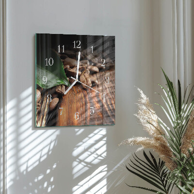 Square wall clock Coffee Beans