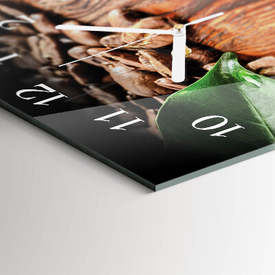 Square wall clock Coffee Beans