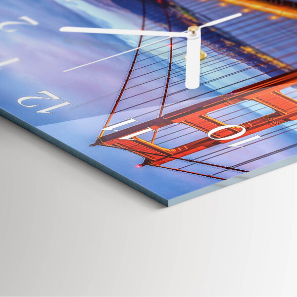 Square wall clock Golden Gate