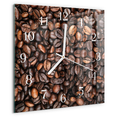 Square wall clock Coffee Beans