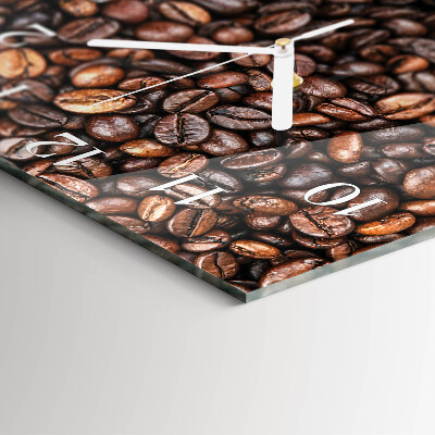 Square wall clock Coffee Beans