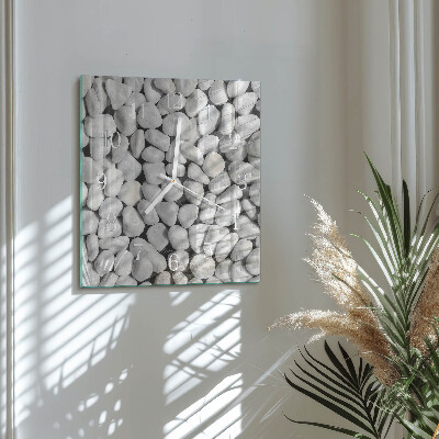 Square wall clock Stones