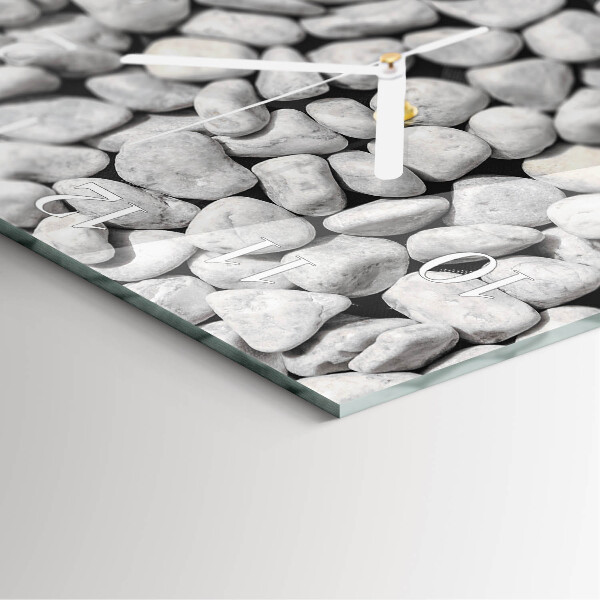 Square wall clock Stones