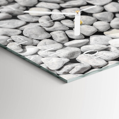 Square wall clock Stones