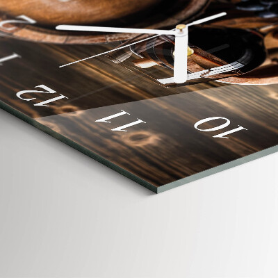 Square wall clock Wine Barrel