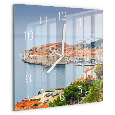 Square wall clock Nature Path