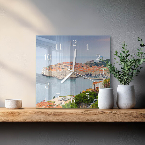 Square wall clock Nature Path