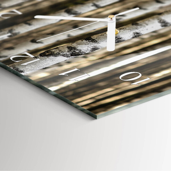 Square wall clock Birches