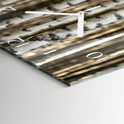 Square wall clock Birches