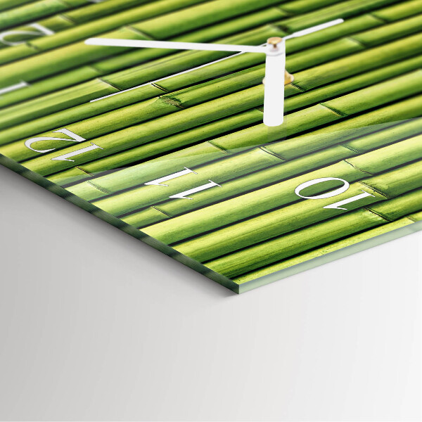 Square wall clock Bamboo