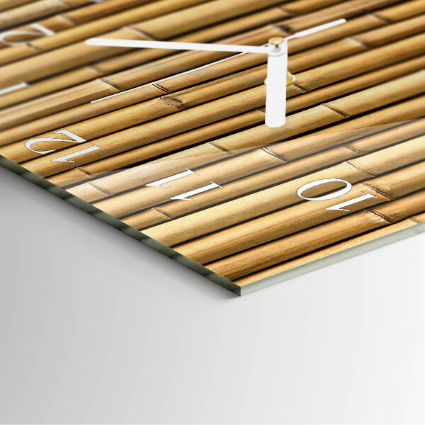 Square wall clock Bamboo