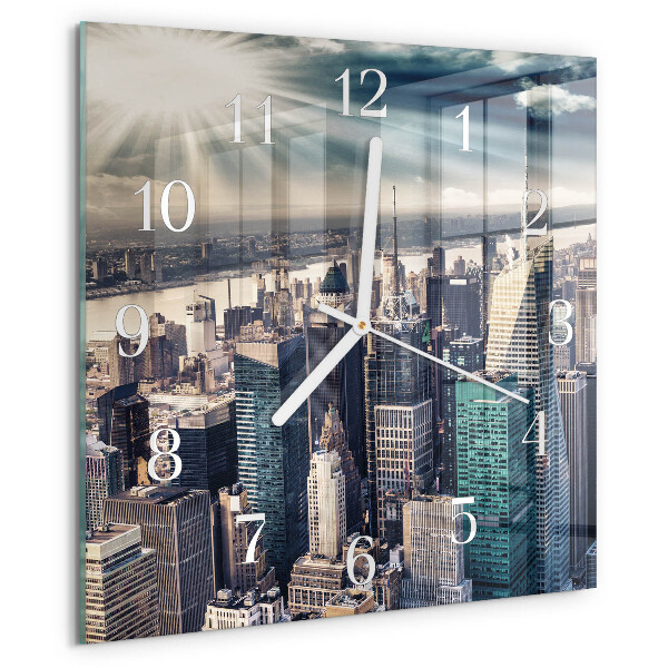 Square wall clock City