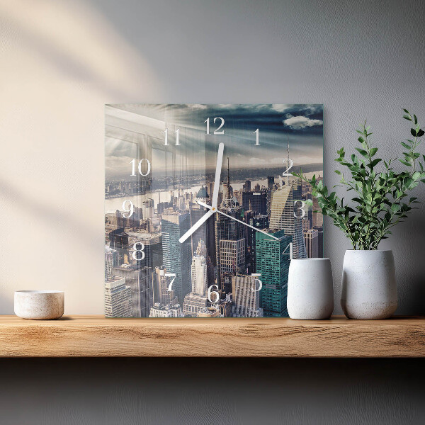 Square wall clock City