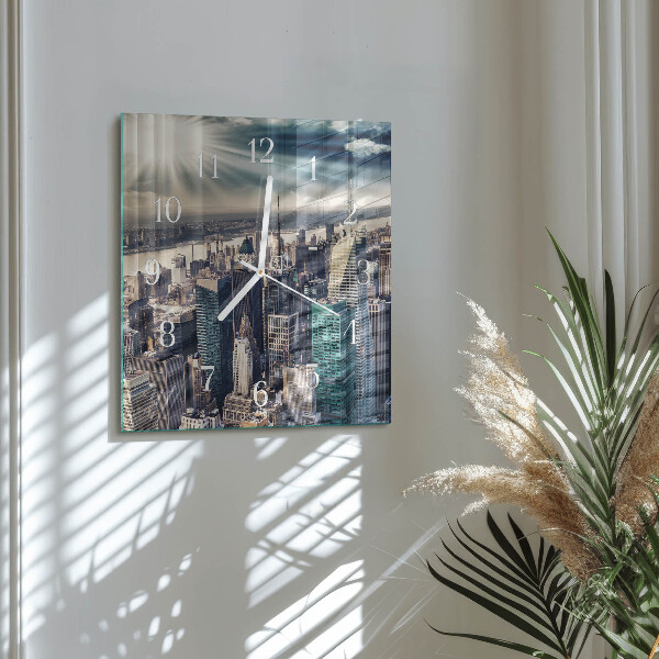 Square wall clock City
