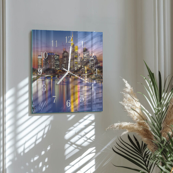 Square wall clock Horizon