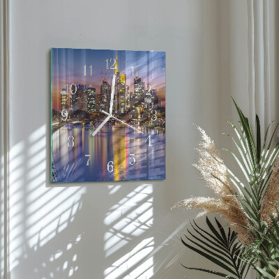 Square wall clock Horizon