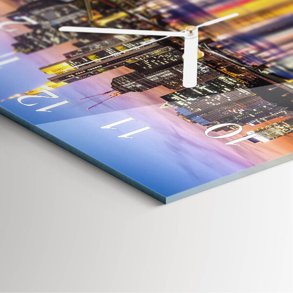 Square wall clock Horizon