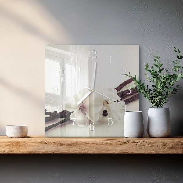 Square wall clock Vanilla