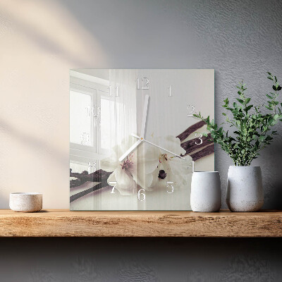 Square wall clock Vanilla