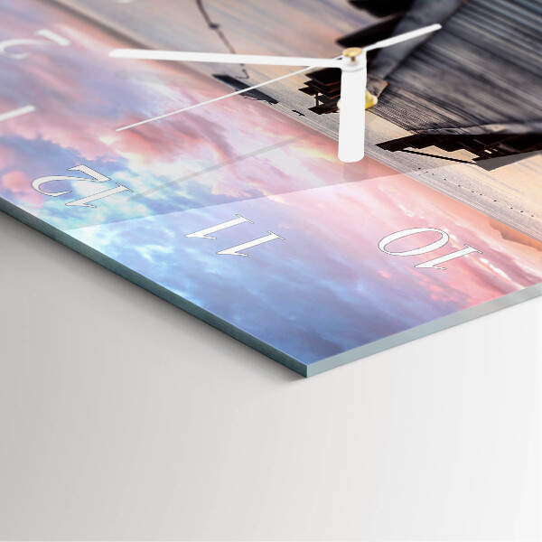Square wall clock Bridge