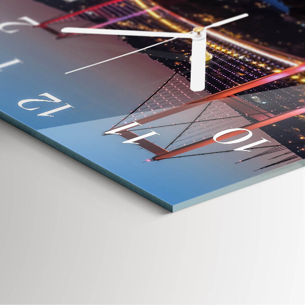 Square wall clock Bridge