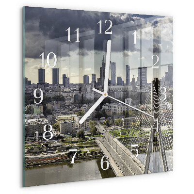 Square wall clock Warsaw