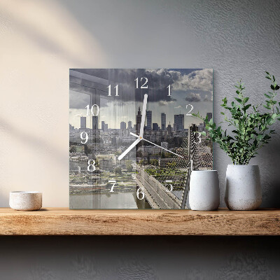 Square wall clock Warsaw