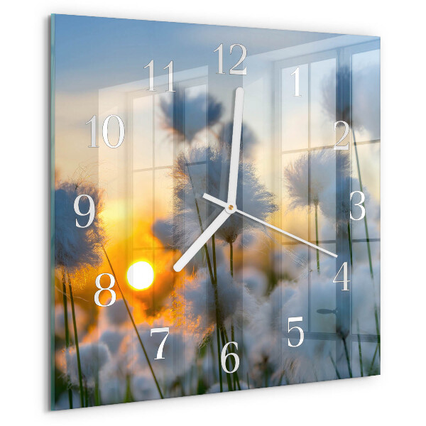 Square wall clock Cotton