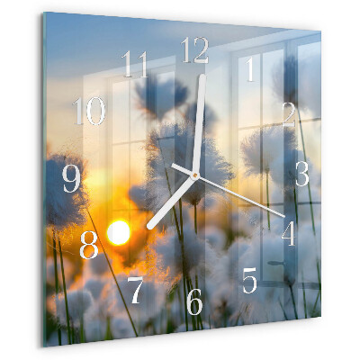 Square wall clock Cotton