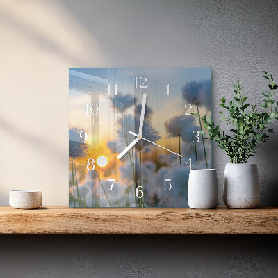 Square wall clock Cotton