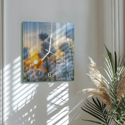 Square wall clock Cotton