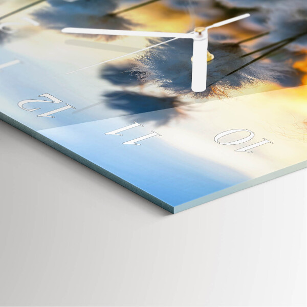 Square wall clock Cotton