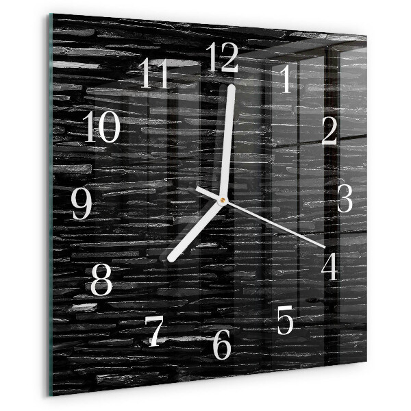 Square wall clock Stones