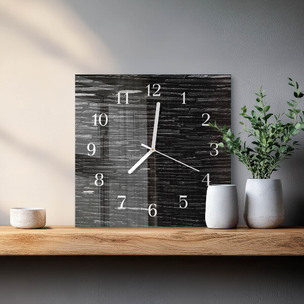Square wall clock Stones