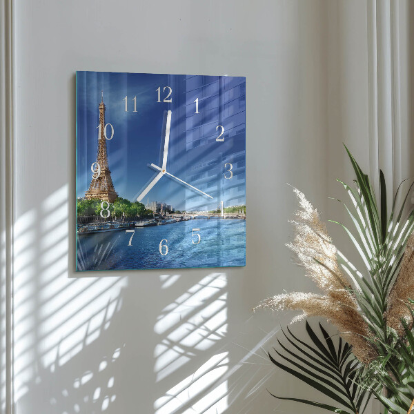 Square wall clock The Sky of Paris