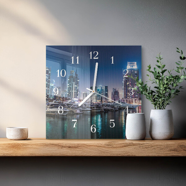Square wall clock Horizon